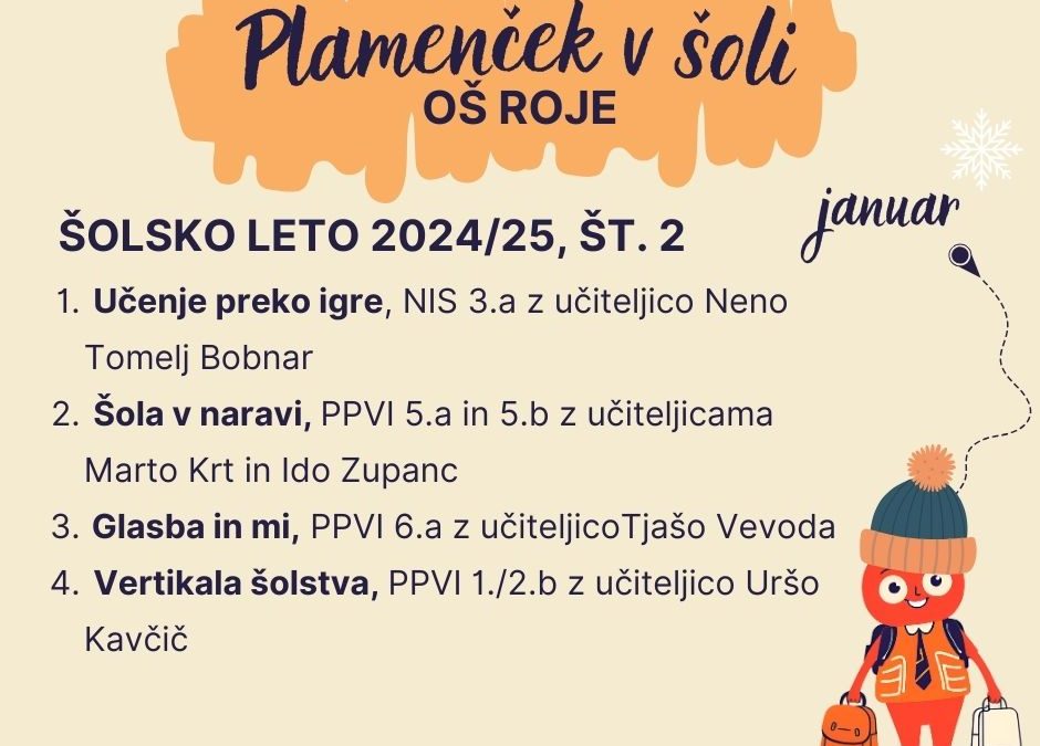 Druga – januarska – številka Plamenčka