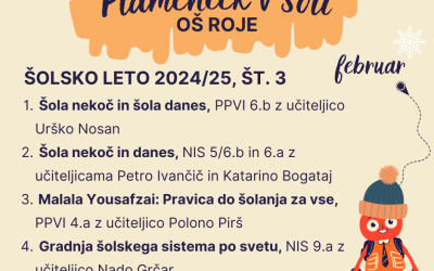 Tretja – februarska – številka Plamenčka
